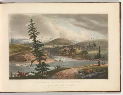Junction of the Sacandaga and Hudson Rivers (No. 2 of The Hudson River Portfolio)