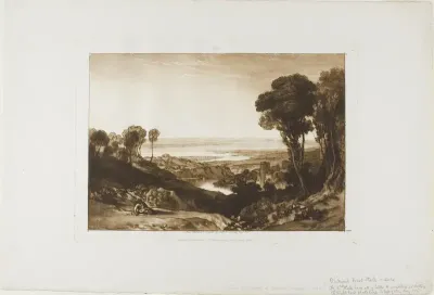 Junction of the Severn and Wye, plate 28 from Liber Studiorum