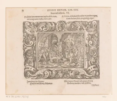 Juno en de Furiën bij de poort van de Hades