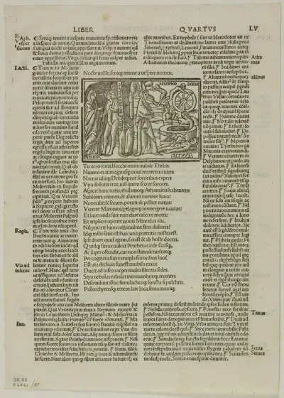 Juno in Hades from P. Ouidij Nasonis poete ingeniosissimi Metamorphoseos Libri, plate 87 from Woodcuts from Books of the XVI Century