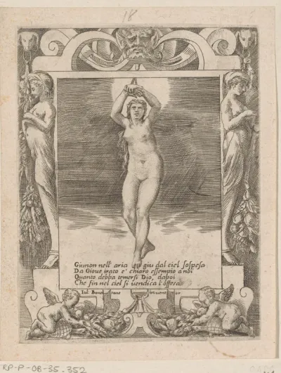 Juno opgehangen in de lucht