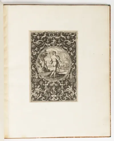 Juno, Plate from a Suite of 6 Ornamental Designs with the Judgement of Paris