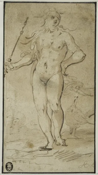 Juno with a Sceptre and a Peacock