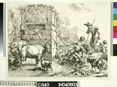 Juomalammikolla (La vache qui s'abreuve)