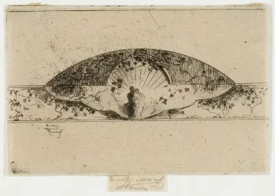 Jupiter and Alcmene Medallion, Sketch for Decoration of a Frame