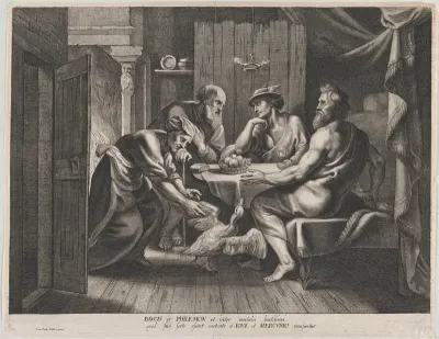 Jupiter and Mercury with Philemon and Baucis