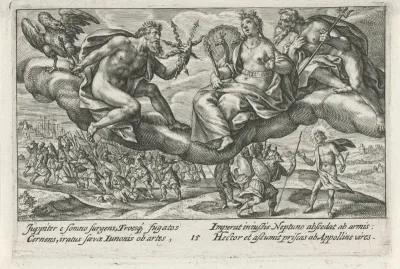 Jupiter berispt Juno en Neptunus