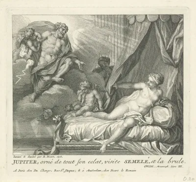 Jupiter doodt Semele