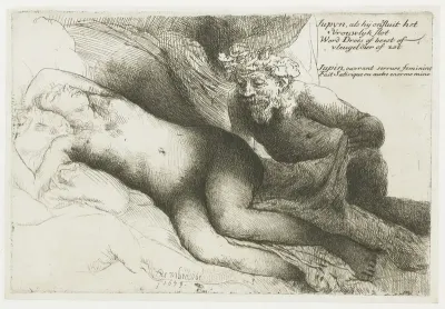 Jupiter en Antiope: grote plaat