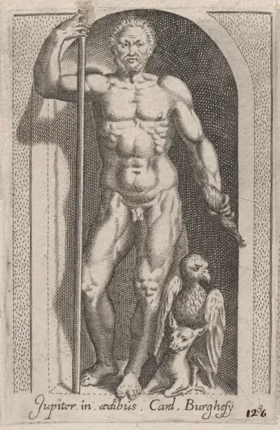 Jupiter (Jupiter in aedibus Card. Burghesij), from "Speculum Romanae Magnificentiae"