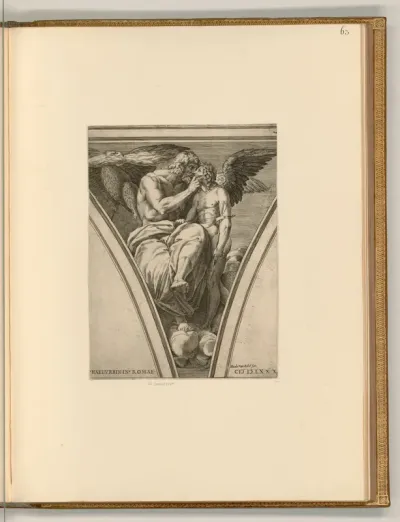 Jupiter küsst Amor, Villa Farnesina (Zwickel)