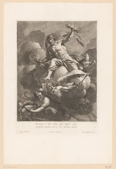 Jupiter met bliksemschichten