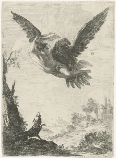 Jupiter ontvoert Ganymedes