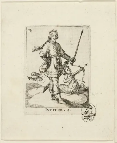 Jupiter, plate two from Der VII Planeten