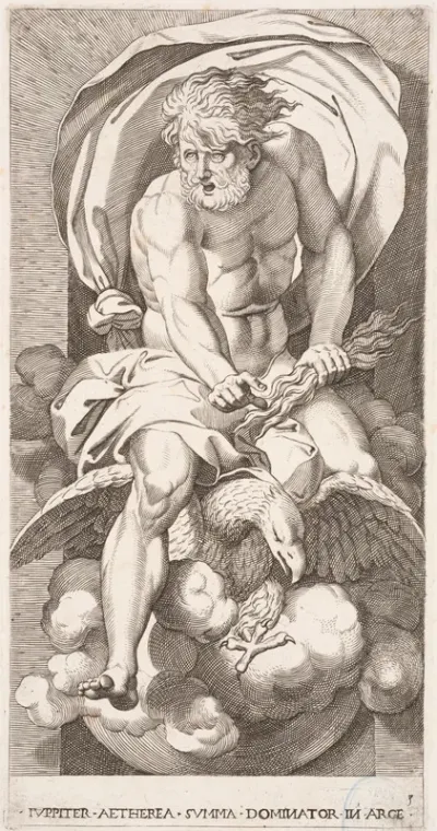 Jupiter Riding an Eagle