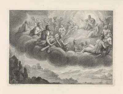 Jupiter roept de goden samen