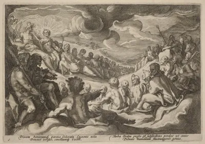 Jupiter Taking Counsel from the Gods about the Destruction of the Universe