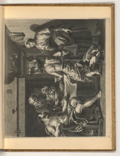 Jupiter und Merkur bei Philemon und Baucis
