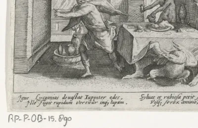 Jupiter verandert koning Lycaon in een wolf