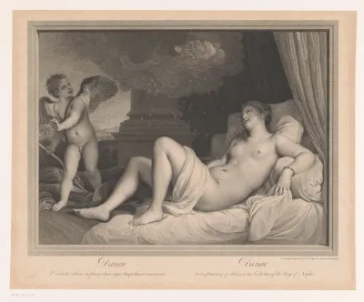 Jupiter verschijnt als gouden regen aan Danaë