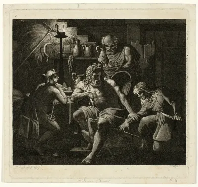 Jupiter Visits with Philemon and Bacchus
