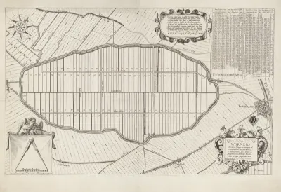 Kaart met de kavels van de Wormer