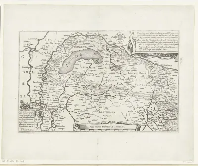 Kaart met de tocht van Maurits door Brabant, 1602