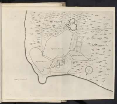 Kaart met fort Nassau, ca. 1636-1644