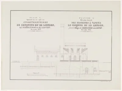 Kaart V. Opstand van ter zijde der Stoomwerktuigen de Cruquius en de Lijnden, bij Heemstede en bij Sloten. December 1852