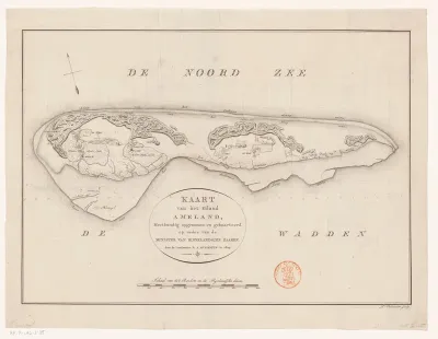 Kaart van Ameland