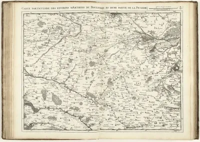 Kaart van Artesië en een deel van Picardië, 1708