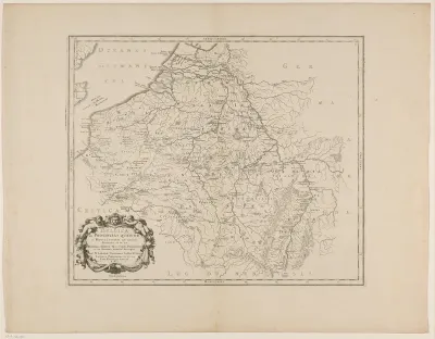 Kaart van België in de Romeinse tijd