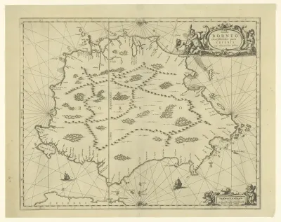 Kaart van Borneo