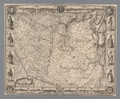 Kaart van Brabant