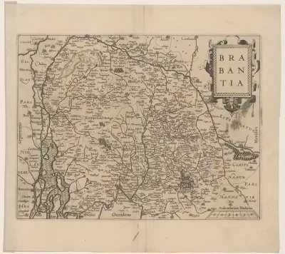 Kaart van Brabant