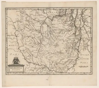 Kaart van Brabant