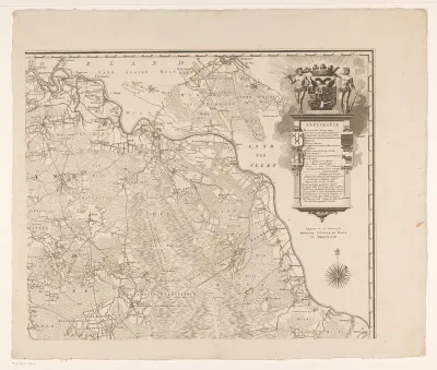 Kaart van Brabant (deel rechtsboven)