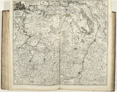 Kaart van Brabant en Limburg, ca. 1706-1712