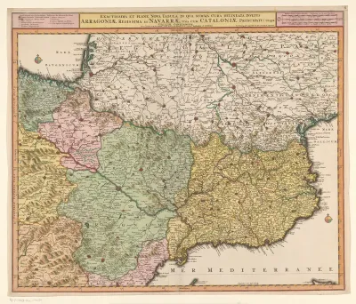 Kaart van Catalonië