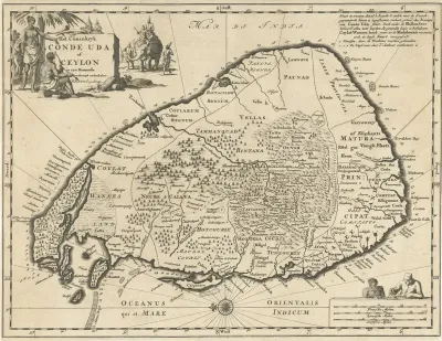 Kaart van Ceylon