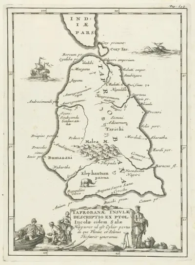 Kaart van Ceylon