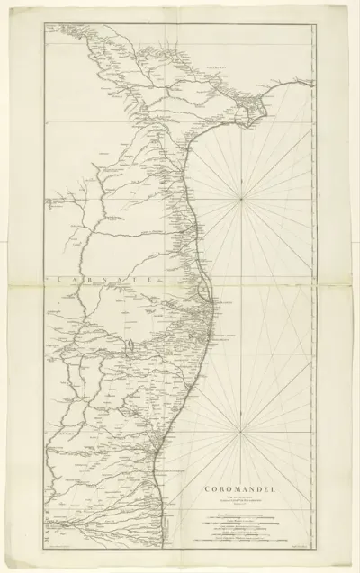 Kaart van Coromandel
