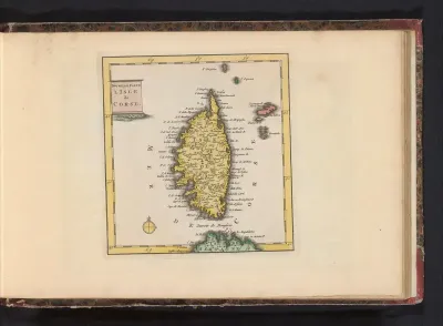 Kaart van Corsica