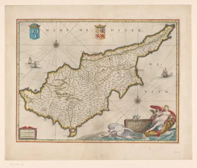 Kaart van Cyprus