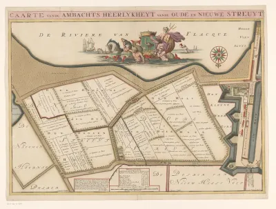 Kaart van de ambachtsheerlijkheid Oude en Nieuwe Struiten