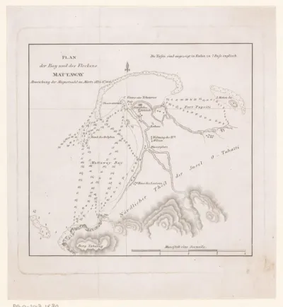 Kaart van de baai van Mattawa