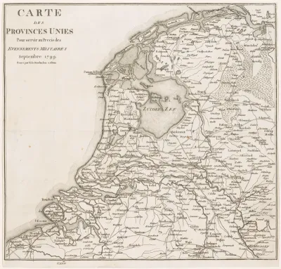 Kaart van de Bataafsche Republiek, 1799