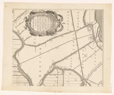 Kaart van de Beemster (deel rechtsonder)