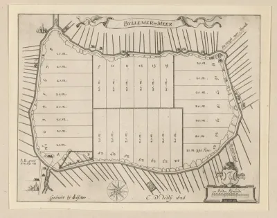 Kaart van de Bijlmermeerpolder