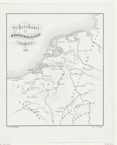 Kaart van de Bourgondische kreits, 1512